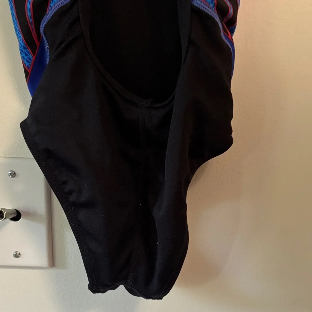 TYR Kids Swim One Piece - Black and Blue size 24